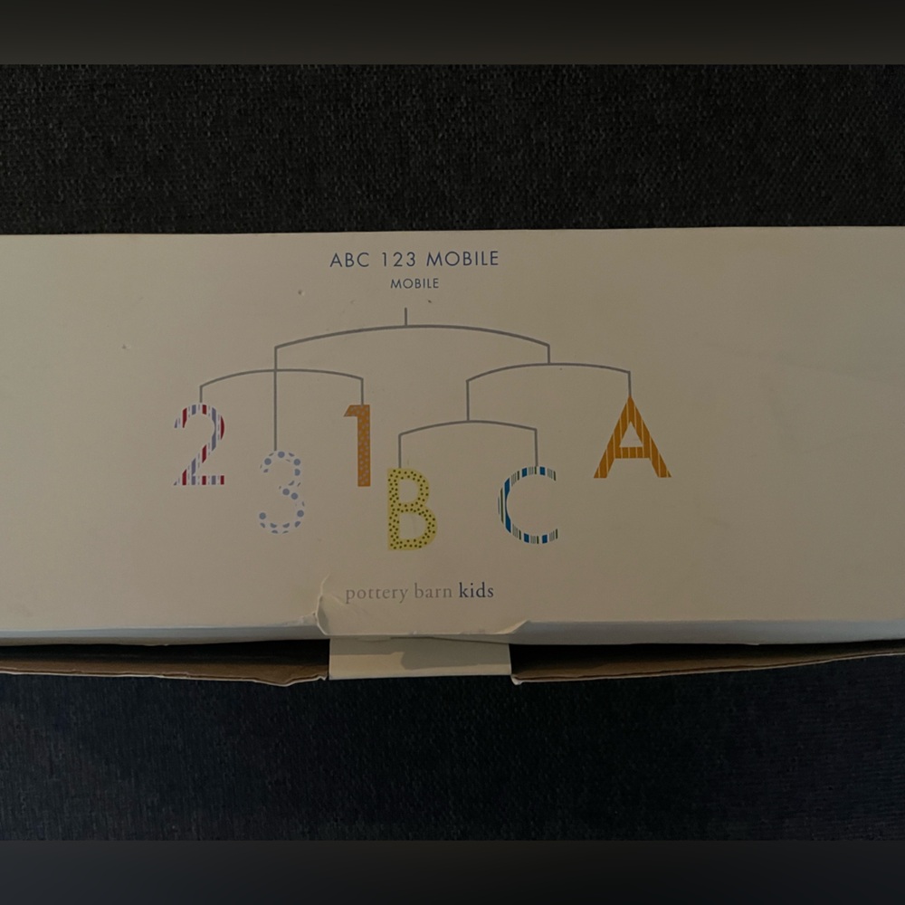 New in Box Pottery Barn Kids ABC123 Mobile